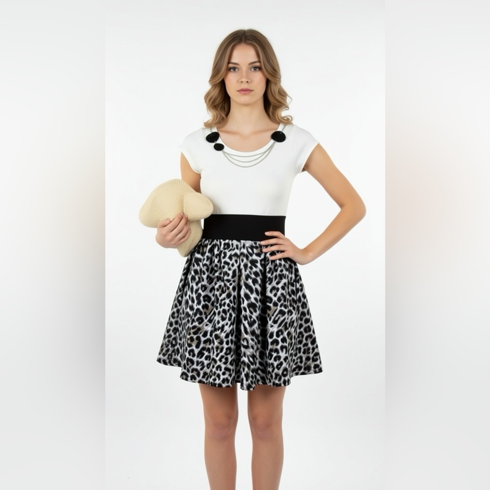 NEW Zoe Ltd Girls Animal Print Skirt‎ Dress 10 14